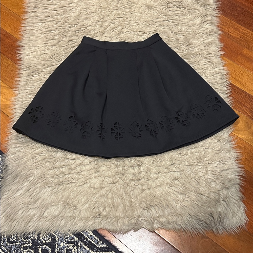 NWT Alga Navy Blue Skirt with Cutout Design